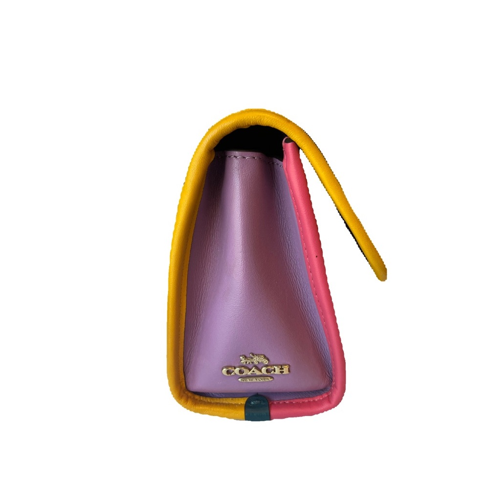 Coach Signature Colorblock Small Top Handle Bag in Multicolor. - Picture 9 of 14
